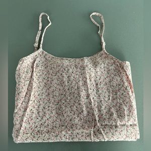 Brandy Melville Paulina floral midi dress in pink